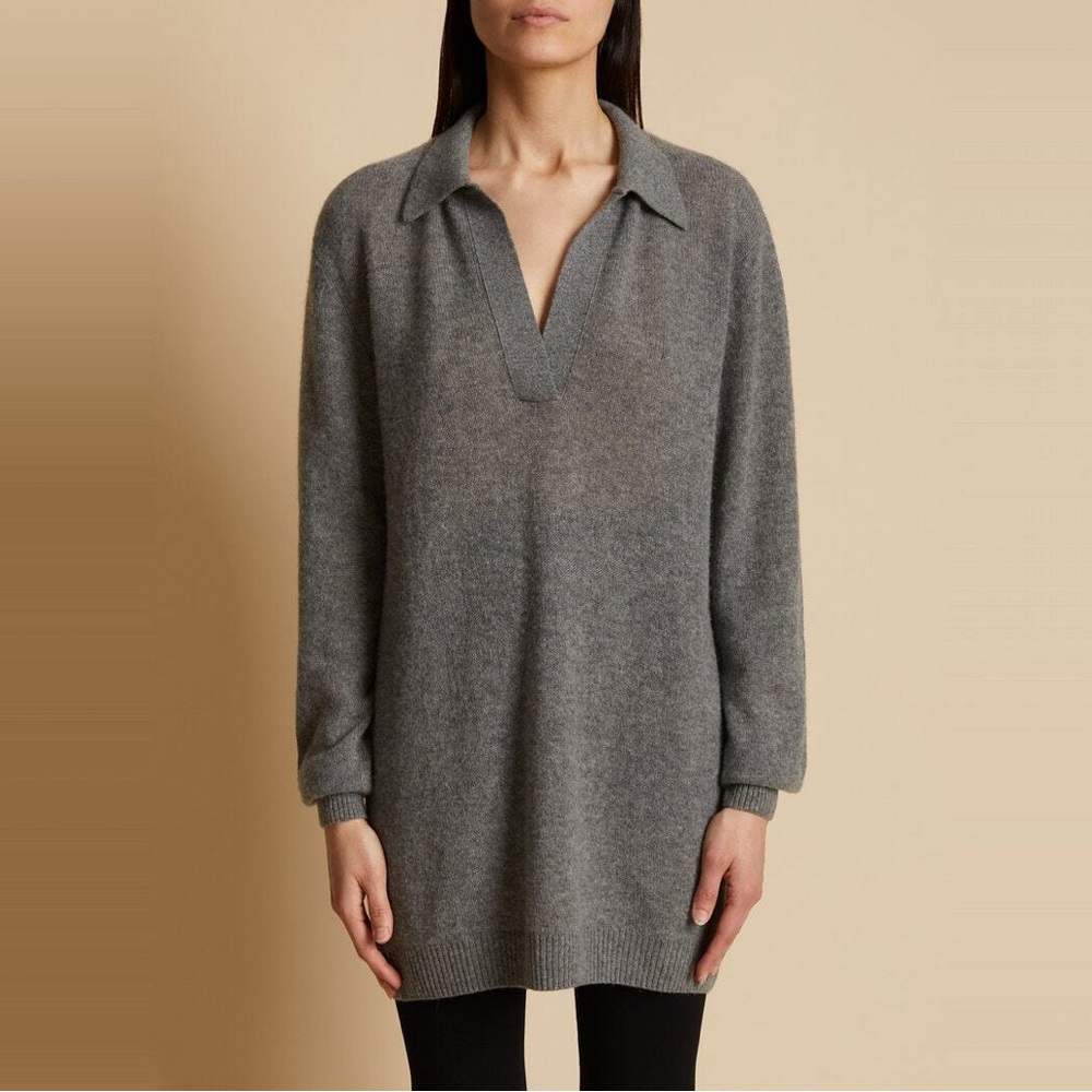 Khaite The Oversized Jo Sweater - Smoke